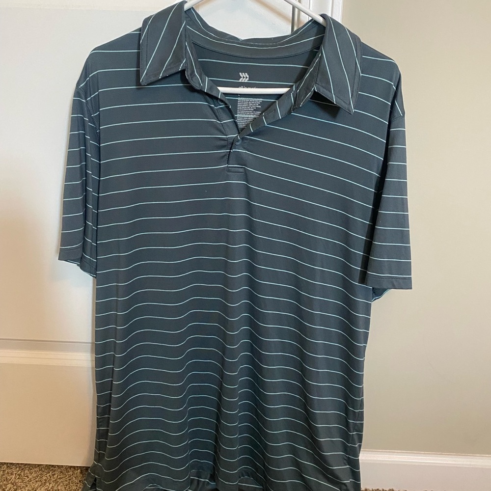 Large all in motion golf polo
